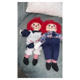 Raggedy Ann and Andy dolls.