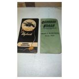 2 Vintage Pioneer Seeds Hybrids  & Oshkosh BGosch