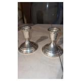 Weighted Towle sterling candle stick holders