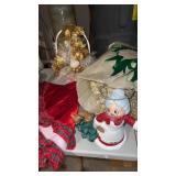 Gold and white Christmas tree tinsel , decorative