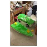 Vintage GAY toys truck and boat