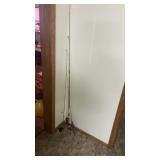 3 Fishing Rods w/ Open & Closed Reels, Talllest