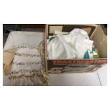 Box of linens, Placemats & more
