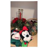 Miscellaneous grouping of Christmas decorations