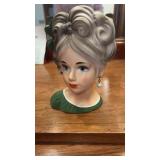 Lady head vase