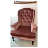 2 Mauve chairs. 1 in bed room and other in l