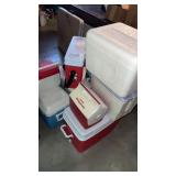 8  Coolers Ice Chests