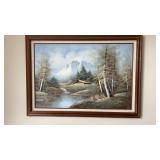 Picture signed by artist H. Wilson 42ï¿½ W x 30ï¿½ H