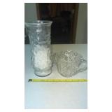 2 Cut Glass Items, Sugar Bowl & Pitcher
