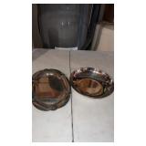 Silver plate platter and bowl