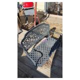 Metal maybe cast iron  bench