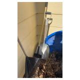 Shovels and rake