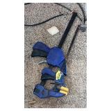 Irwin clamps and level