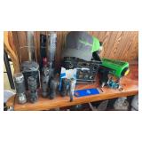 Miscellaneous grouping of flashlights and more