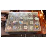 Container of thread and tub with miscellaneous