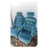 2 car seats.  Been outside