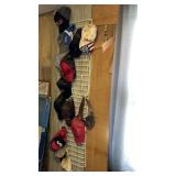 Rack with miscellaneous hats