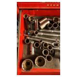 Drawer of sockets and wrenches