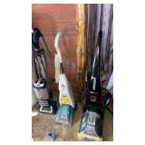 2 vacuums one bissell steamer and one shark