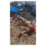 Scrap metal tank and axel