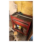 Small craftsmanship tool box with misc tools