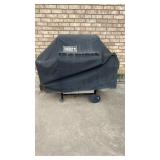 Weber propane grill with cover