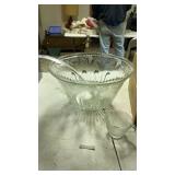 Crystal punch bowl and cups