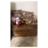 Lot of vintage chest pillows and stuffed animals