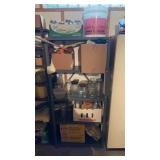 Metal shelving unit (12" D x 30.5ï¿½ W x 65.5ï¿½ H)