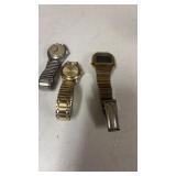 3 Menï¿½s Wrist Watches Bulova & Timex