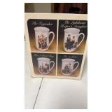 Norman Rockwell Collector Mug Set, NIB