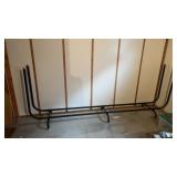 Large log rack 23ï¿½ D x 47.5ï¿½ H x 121ï¿½ W in