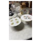 3 cake platers