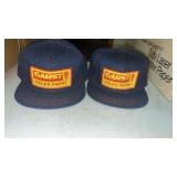 2 Unused Garst Seeds Sales Agent Patch Caps, Some