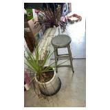 Wooden bench , flier pits and more