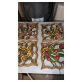 4 mid century modern  wall decorations