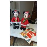 Mickey and mini Christmas figures approximately