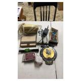 Miscellaneous lot: radio(untested), phone, and