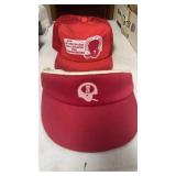 Vintage Nebraska Football Visor & Mesh Cap