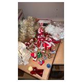 Miscellaneous grouping of Christmas ornaments ,