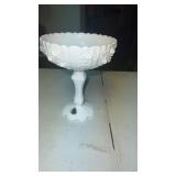 Fenton Glass Pedestal Bowl