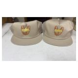 2 Garst Sorghum Unused Mesh Caps, Some Inside