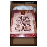 Lighted porcelain fiber  optic house