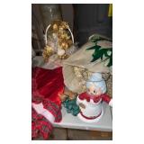 Gold and white Christmas tree tinsel , decorative