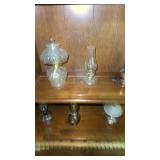 Lot of vintage oil lamps