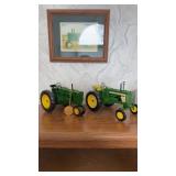Two model John Deere diesel tractors one 70 and