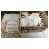 Box of linens, Placemats & more
