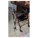 Walker and cane