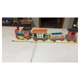 Vintage Fisher Price Wood Pull Train