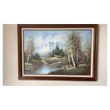 Picture signed by artist H. Wilson 42ï¿½ W x 30ï¿½ H